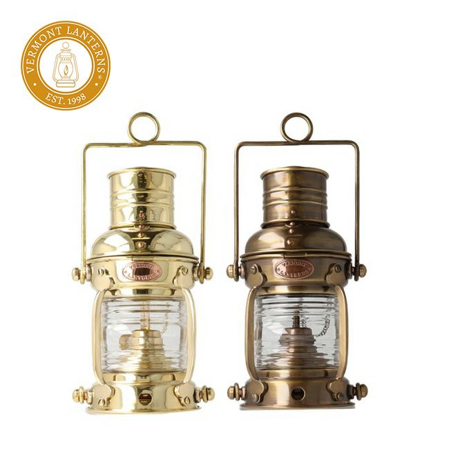 Vermont Lanterns バーモントランタン シップオイルランタン ミニシップアンカーランプ クリアガラス 航海用 重厚 クラシック