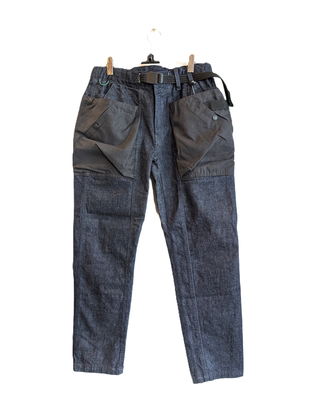 H.A.K.U HK-T119 ハンズフリー ナロー テーパード デニム HANDS FREE NARROW TAPERED DENIM アウトドアパンツ デニム 難燃 ストレッチ 国産 ビッグポケット